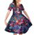 Day of Dead Lady Kid Short Sleeve Dress Sugar Skull Field Rose Lady - Wonder Print Shop