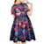 Day of Dead Lady Kid Short Sleeve Dress Sugar Skull Field Rose Lady - Wonder Print Shop