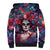 Day of Dead Lady Sherpa Hoodie Sugar Skull Field Rose Lady - Wonder Print Shop