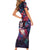 Day of Dead Lady Short Sleeve Bodycon Dress Sugar Skull Field Rose Lady - Wonder Print Shop