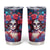 Day of Dead Lady Tumbler Cup Sugar Skull Field Rose Lady - Wonder Print Shop