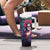 Day of Dead Lady Tumbler With Handle Sugar Skull Field Rose Lady - Wonder Print Shop