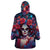 Day of Dead Lady Wearable Blanket Hoodie Sugar Skull Field Rose Lady - Wonder Print Shop
