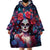 Day of Dead Lady Wearable Blanket Hoodie Sugar Skull Field Rose Lady - Wonder Print Shop