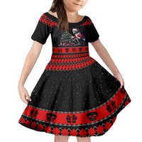Christmas Skull Family Matching Tank Maxi Dress and Hawaiian Shirt Santa Skull Prepairing For Christmas - Wonder Print Shop