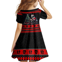 Christmas Skull Family Matching Tank Maxi Dress and Hawaiian Shirt Santa Skull Prepairing For Christmas - Wonder Print Shop