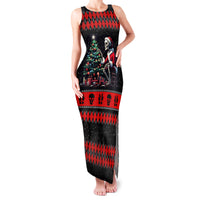 Christmas Skull Family Matching Tank Maxi Dress and Hawaiian Shirt Santa Skull Prepairing For Christmas - Wonder Print Shop