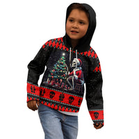 Christmas Skull Kid Hoodie Santa Skull Prepairing For Christmas - Wonder Print Shop