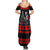 Christmas Skull Summer Maxi Dress Santa Skull Prepairing For Christmas - Wonder Print Shop