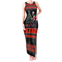 Christmas Skull Tank Maxi Dress Santa Skull Prepairing For Christmas - Wonder Print Shop