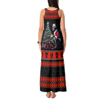 Christmas Skull Tank Maxi Dress Santa Skull Prepairing For Christmas - Wonder Print Shop