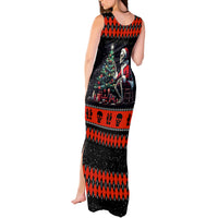 Christmas Skull Tank Maxi Dress Santa Skull Prepairing For Christmas - Wonder Print Shop