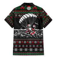 Christmas Skull Family Matching Mermaid Dress and Hawaiian Shirt Santa Skull Jumps In Parachute - Wonder Print Shop