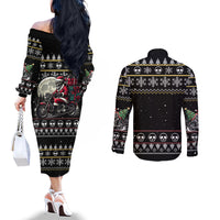 christmas-skull-couples-matching-off-the-shoulder-long-sleeve-dress-and-long-sleeve-button-shirt-santa-skull-ride-motorbike