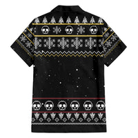 Christmas Skull Hawaiian Shirt Santa Skull Ride Motorbike - Wonder Print Shop