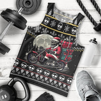 Christmas Skull Men Tank Top Santa Skull Ride Motorbike - Wonder Print Shop