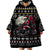 Christmas Skull Wearable Blanket Hoodie Santa Skull Ride Motorbike - Wonder Print Shop