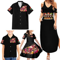 Christmas Skull Family Matching Summer Maxi Dress and Hawaiian Shirt Christmas Tree Skull - Wonder Print Shop
