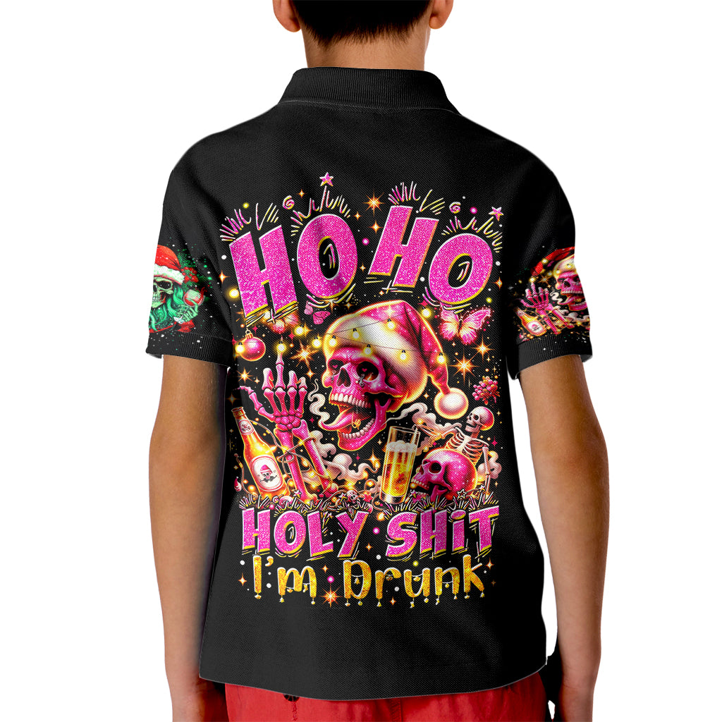 Christmas Skull Kid Polo Shirt Christmas Tree Skull - Wonder Print Shop