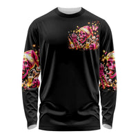Christmas Skull Long Sleeve Shirt Christmas Tree Skull - Wonder Print Shop