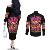 christmas-skull-couples-matching-off-the-shoulder-long-sleeve-dress-and-long-sleeve-button-shirt-ho-ho-holy-shit-im-drink