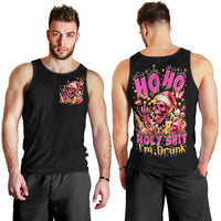 Christmas Skull Men Tank Top Ho Ho Holy Shit I'm Drink - Wonder Print Shop