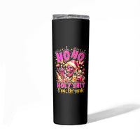 Christmas Skull Skinny Tumbler Ho Ho Holy Shit I'm Drink - Wonder Print Shop