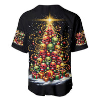 Christmas Sugar Skull Baseball Jersey Christmas Tree Sugar Skull - Wonder Print Shop