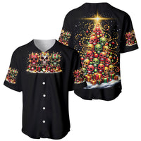Christmas Sugar Skull Baseball Jersey Christmas Tree Sugar Skull - Wonder Print Shop