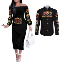 christmas-sugar-skull-couples-matching-off-the-shoulder-long-sleeve-dress-and-long-sleeve-button-shirt-christmas-tree-sugar-skull