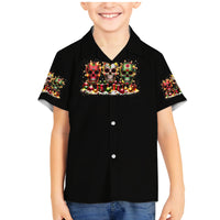 Christmas Sugar Skull Family Matching Mermaid Dress and Hawaiian Shirt Christmas Tree Sugar Skull - Wonder Print Shop