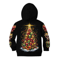 Christmas Sugar Skull Kid Hoodie Christmas Tree Sugar Skull - Wonder Print Shop