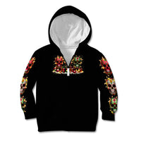 Christmas Sugar Skull Kid Hoodie Christmas Tree Sugar Skull - Wonder Print Shop