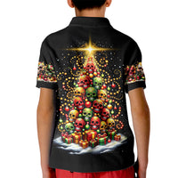 Christmas Sugar Skull Kid Polo Shirt Christmas Tree Sugar Skull - Wonder Print Shop