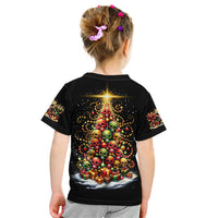 Christmas Sugar Skull Kid T Shirt Christmas Tree Sugar Skull - Wonder Print Shop