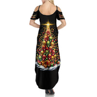 Christmas Sugar Skull Summer Maxi Dress Christmas Tree Sugar Skull - Wonder Print Shop