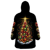 Christmas Sugar Skull Wearable Blanket Hoodie Christmas Tree Sugar Skull - Wonder Print Shop