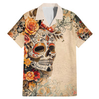 Sugar Skull Family Matching Mermaid Dress and Hawaiian Shirt Rose Sugar Skull Vintage - Wonder Print Shop