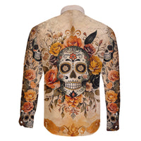 Sugar Skull Family Matching Tank Maxi Dress and Hawaiian Shirt Rose Sugar Skull Vintage - Wonder Print Shop