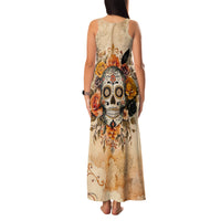 Sugar Skull Family Matching Tank Maxi Dress and Hawaiian Shirt Rose Sugar Skull Vintage - Wonder Print Shop
