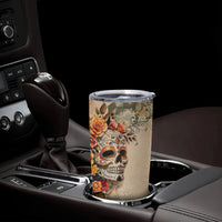 Sugar Skull Tumbler Cup Rose Sugar Skull Vintage - Wonder Print Shop