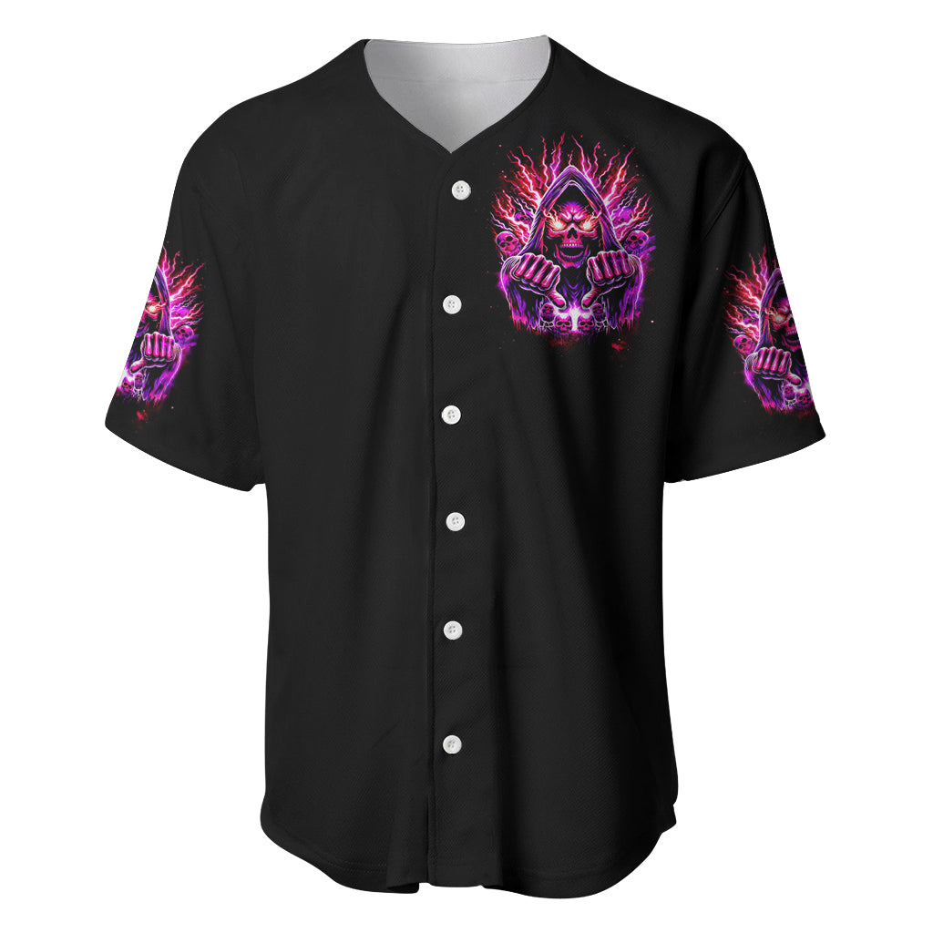 Thunder Skull Baseball Jersey I May Be Not Perfect But At Least I'm Not You - Wonder Print Shop