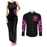 Thunder Skull Couples Matching Tank Maxi Dress and Long Sleeve Button Shirt I May Be Not Perfect But At Least I'm Not You - Wonder Print Shop