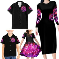 Thunder Skull Family Matching Long Sleeve Bodycon Dress and Hawaiian Shirt I May Be Not Perfect But At Least I'm Not You - Wonder Print Shop