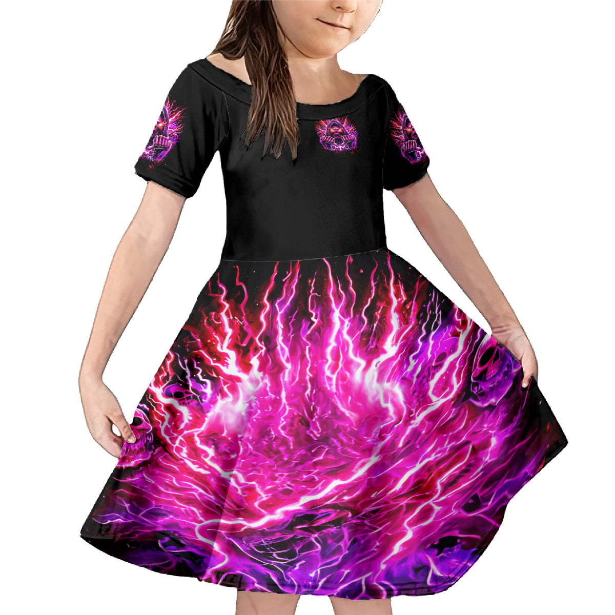 Thunder Skull Family Matching Mermaid Dress and Hawaiian Shirt I May Be Not Perfect But At Least I'm Not You - Wonder Print Shop