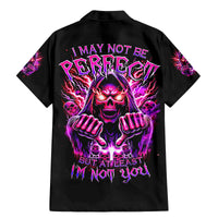 Thunder Skull Family Matching Mermaid Dress and Hawaiian Shirt I May Be Not Perfect But At Least I'm Not You - Wonder Print Shop