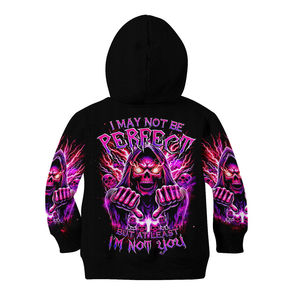 Thunder Skull Kid Hoodie I May Be Not Perfect But At Least I'm Not You - Wonder Print Shop