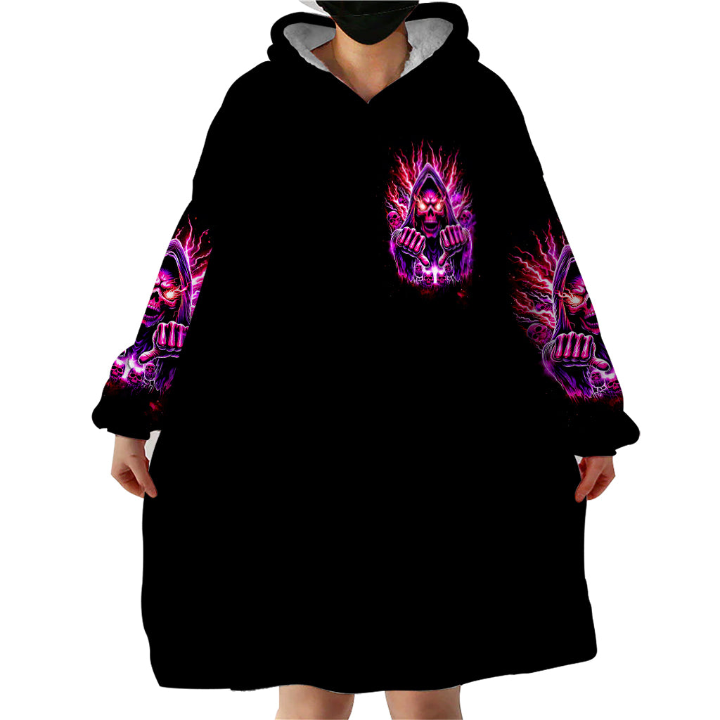 Thunder Skull Wearable Blanket Hoodie I May Be Not Perfect But At Least I'm Not You - Wonder Print Shop