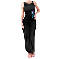 Christmas Skull Girl Family Matching Tank Maxi Dress and Hawaiian Shirt Warning This Tattooed Girl Does Not Play With Stupid People - Wonder Print Shop