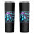 Christmas Skull Girl Skinny Tumbler Warning This Tattooed Girl Does Not Play With Stupid People - Wonder Print Shop